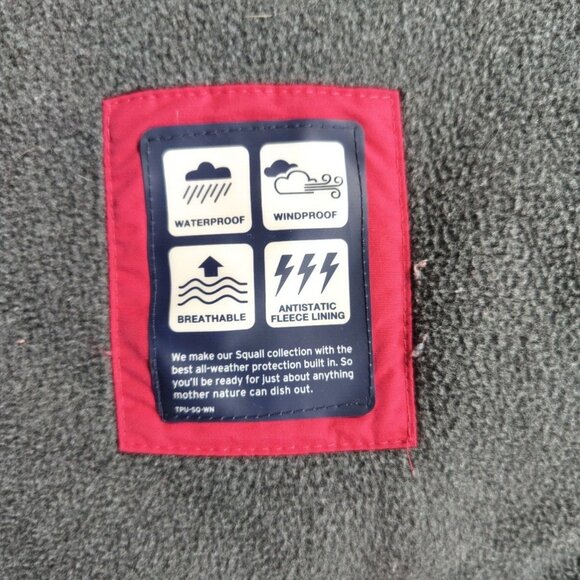 LANDS END Jacket Classic Squall Coat Womens L 14/16 Detachable Hood Raspberry - Picture 8 of 11